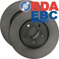 Pair of RDA Replacement Front Disc Rotors Navara D40