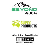 Supex Aluminium Pole Kits to suit Black Series FF Camper Trailers