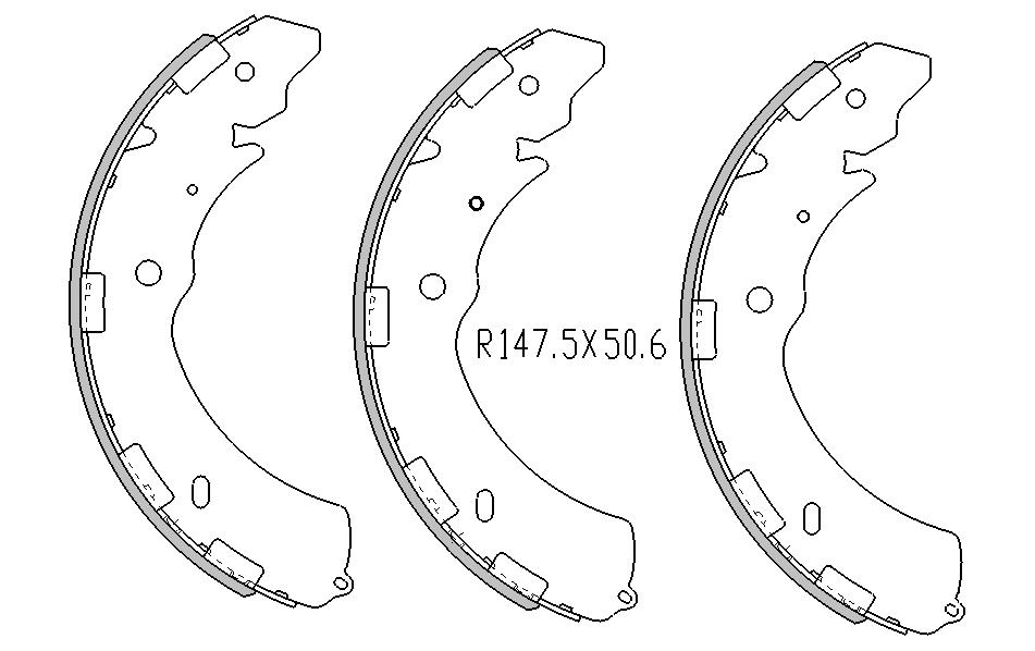 Beyond 4X4 PARTS BRAKES RDA 4WD BRAKE SHOES RDA Rear Brake
